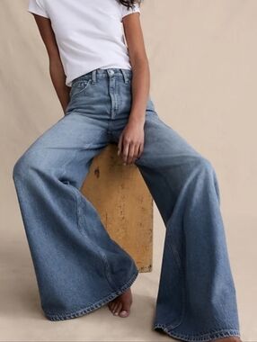 NWOT ZARA Woman | Iconic Wide Leg Palazzo Jeans - Sz 6